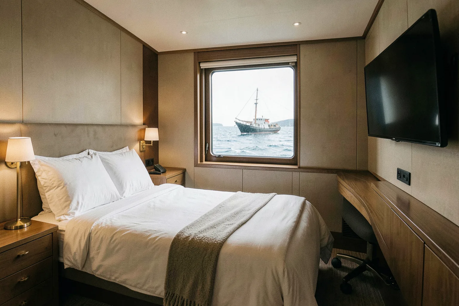 Ocean View Obstructed stateroom, Vanguard class